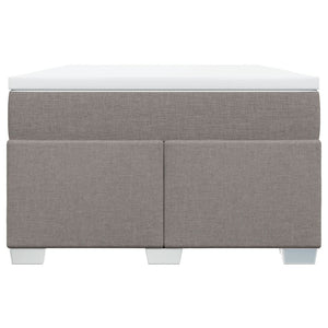 Κρεβάτι Boxspring με Στρώμα Taupe 120x200 εκ. Υφασμάτινο