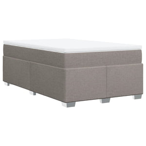 Κρεβάτι Boxspring με Στρώμα Taupe 120x200 εκ. Υφασμάτινο