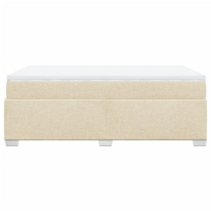 Κρεβάτι Boxspring με Στρώμα Κρεμ 120x200 εκ. Υφασμάτινο
