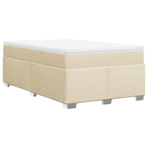 Κρεβάτι Boxspring με Στρώμα Κρεμ 120x200 εκ. Υφασμάτινο
