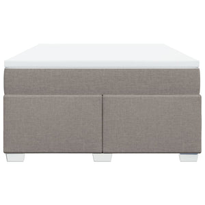 Κρεβάτι Boxspring με Στρώμα Taupe 140x200 εκ. Υφασμάτινο