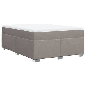 Κρεβάτι Boxspring με Στρώμα Taupe 140x200 εκ. Υφασμάτινο