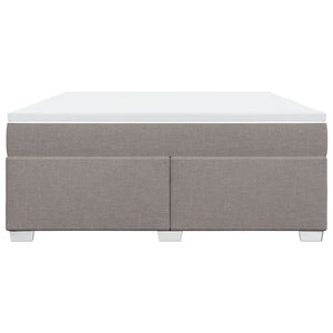 Κρεβάτι Boxspring με Στρώμα Taupe 180x200 εκ. Υφασμάτινο - Pakobazaar
