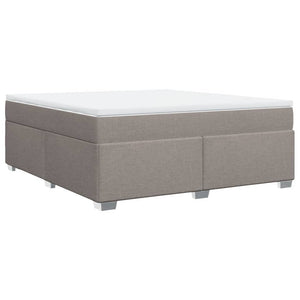 Κρεβάτι Boxspring με Στρώμα Taupe 180x200 εκ. Υφασμάτινο - Pakobazaar