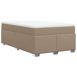 Κρεβάτι Boxspring με Στρώμα Καπουτσίνο 120x190εκ.από Συνθ.Δέρμα