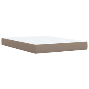 Κρεβάτι Boxspring με Στρώμα Καπουτσίνο 140x190εκ.από Συνθ.Δέρμα