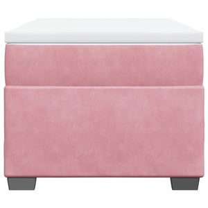 Κρεβάτι Boxspring με Στρώμα Ροζ 80 x 200 εκ. Βελούδινο - Pakobazaar