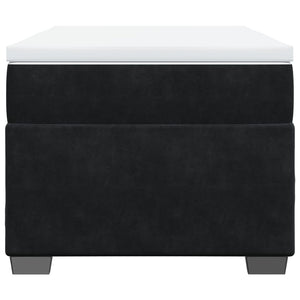 Κρεβάτι Boxspring με Στρώμα Μαύρο 90x200 εκ. Βελούδινο - Pakobazaar