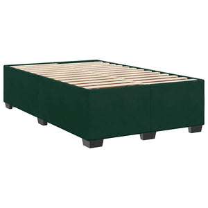 Κρεβάτι Boxspring με Στρώμα Σκούρο Πράσινο 120x190εκ. Βελούδινο