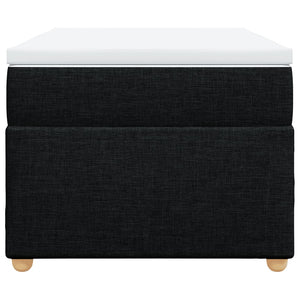 Κρεβάτι Boxspring με Στρώμα Μαύρο 80 x 200 εκ. Υφασμάτινο - Pakobazaar