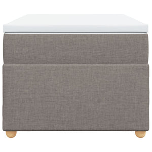 Κρεβάτι Boxspring με Στρώμα Taupe 90x190 εκ.Υφασμάτινο