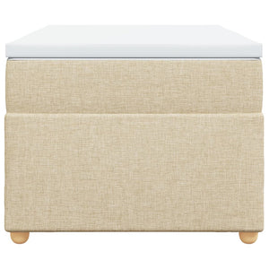 Κρεβάτι Boxspring με Στρώμα Κρεμ 90x190 εκ.Υφασμάτινο