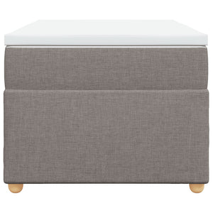 Κρεβάτι Boxspring με Στρώμα Taupe 90x200 εκ. Υφασμάτινο