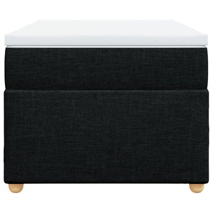 Κρεβάτι Boxspring με Στρώμα Μαύρο 100 x 200 εκ. Υφασμάτινο - Pakobazaar