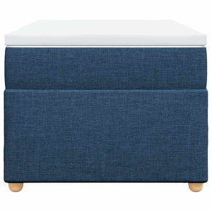 Κρεβάτι Boxspring με Στρώμα Μπλε 100 x 200 εκ. Υφασμάτινο