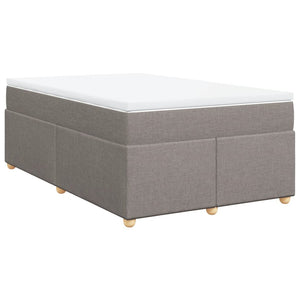 Κρεβάτι Boxspring με Στρώμα Taupe 120x200 εκ. Υφασμάτινο