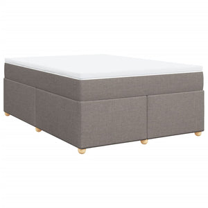 Κρεβάτι Boxspring με Στρώμα Taupe 140x200 εκ. Υφασμάτινο