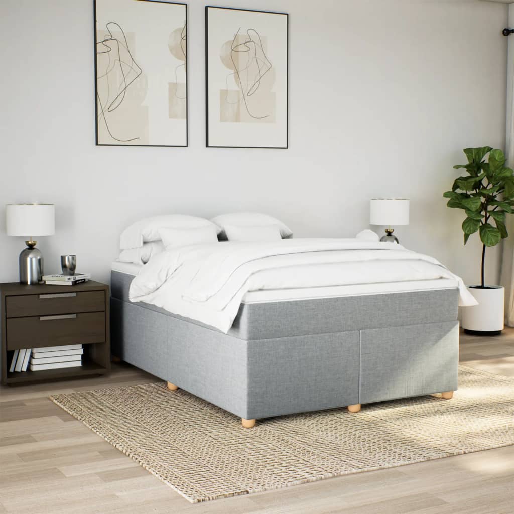Κρεβάτι Boxspring με Στρώμα Αν. Πράσινο 160x200εκ Υφασμάτινο - Pakobazaar