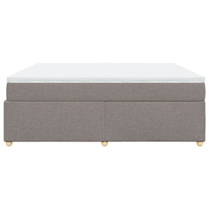 Κρεβάτι Boxspring με Στρώμα Taupe 180x200 εκ. Υφασμάτινο