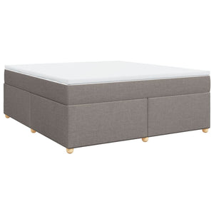 Κρεβάτι Boxspring με Στρώμα Taupe 180x200 εκ. Υφασμάτινο