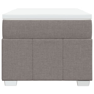 Κρεβάτι Boxspring με Στρώμα Taupe 90x200 εκ. Υφασμάτινο - Pakobazaar