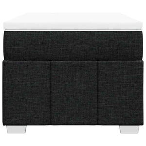 Κρεβάτι Boxspring με Στρώμα Μαύρο 100 x 200 εκ. Υφασμάτινο - Pakobazaar