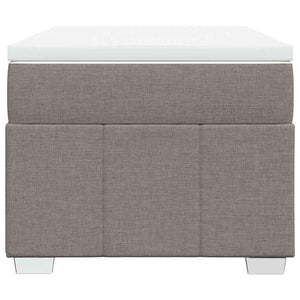Κρεβάτι Boxspring με Στρώμα Taupe 100 x 200 εκ. Υφασμάτινο - Pakobazaar