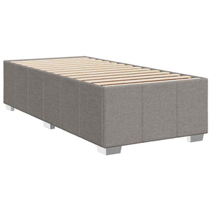 Κρεβάτι Boxspring με Στρώμα Taupe 100 x 200 εκ. Υφασμάτινο - Pakobazaar