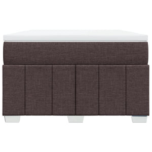 Κρεβάτι Boxspring με Στρώμα Σκούρο Καφέ 120x190 εκ Υφασμάτινο - Pakobazaar