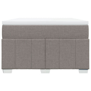 Κρεβάτι Boxspring με Στρώμα Taupe 120x190 εκ. Υφασμάτινο - Pakobazaar
