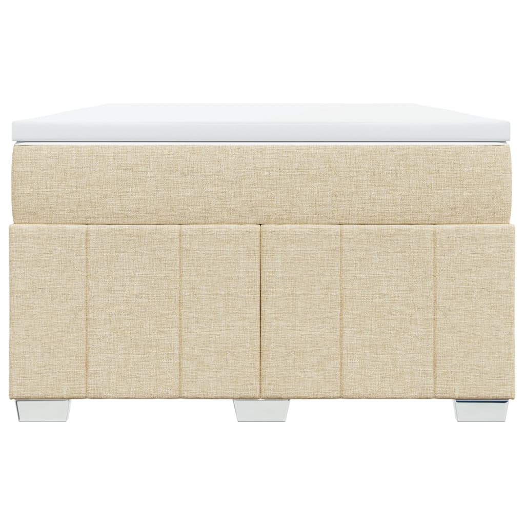 Κρεβάτι Boxspring με Στρώμα Κρεμ 120x190 εκ. Υφασμάτινο