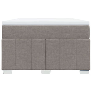 Κρεβάτι Boxspring με Στρώμα Taupe 120x200 εκ. Υφασμάτινο - Pakobazaar