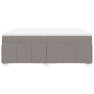 Κρεβάτι Boxspring με Στρώμα Taupe 140x200 εκ. Υφασμάτινο