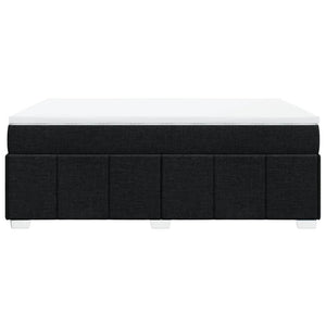 Κρεβάτι Boxspring με Στρώμα Μαύρο 160x200 εκ. Υφασμάτινο - Pakobazaar