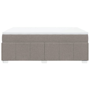 Κρεβάτι Boxspring με Στρώμα Taupe 160x200 εκ. Υφασμάτινο - Pakobazaar