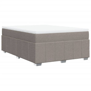 Κρεβάτι Boxspring με Στρώμα Taupe 160x200 εκ. Υφασμάτινο - Pakobazaar