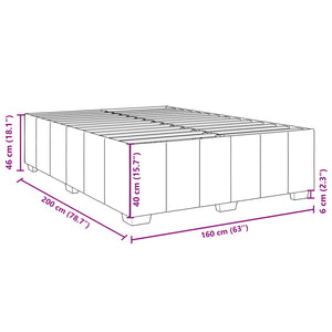 Κρεβάτι Boxspring με Στρώμα Μπλε 160x200 εκ. Υφασμάτινο - Pakobazaar