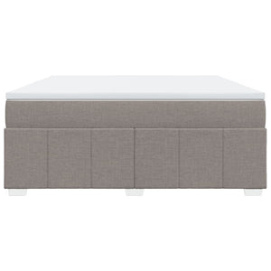 Κρεβάτι Boxspring με Στρώμα Taupe 180x200 εκ. Υφασμάτινο - Pakobazaar