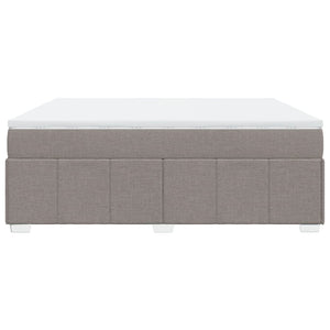 Κρεβάτι Boxspring με Στρώμα Taupe 180x200 εκ. Υφασμάτινο - Pakobazaar