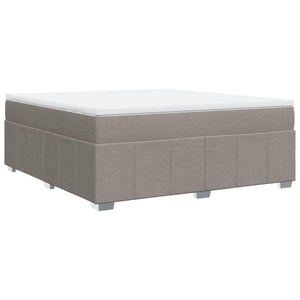 Κρεβάτι Boxspring με Στρώμα Taupe 180x200 εκ. Υφασμάτινο - Pakobazaar