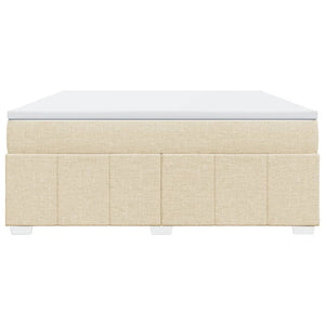 Κρεβάτι Boxspring με Στρώμα Κρεμ 180x200 εκ. Υφασμάτινο