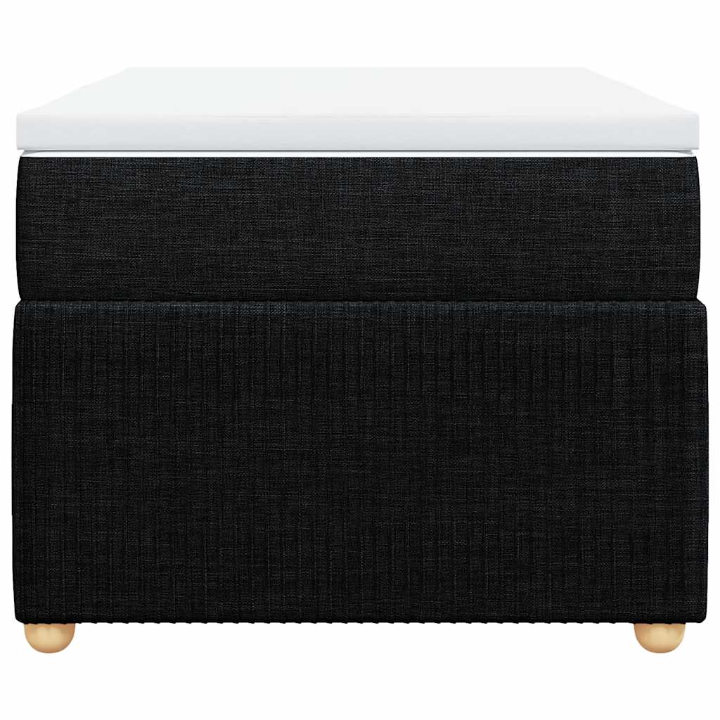 Κρεβάτι Boxspring με Στρώμα Μαύρο 80 x 200 εκ. Υφασμάτινο - Pakobazaar