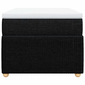 Κρεβάτι Boxspring με Στρώμα Μαύρο 80 x 200 εκ. Υφασμάτινο - Pakobazaar