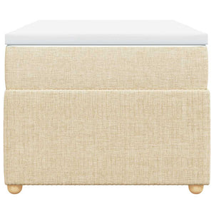 Κρεβάτι Boxspring με Στρώμα Κρεμ 80 x 200 εκ. Υφασμάτινο - Pakobazaar