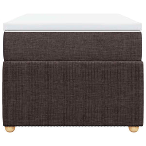 Κρεβάτι Boxspring με Στρώμα Σκούρο Καφέ 90x190 εκ. Υφασμάτινο