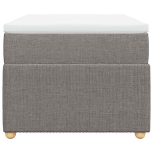 Κρεβάτι Boxspring με Στρώμα Taupe 90x190 εκ.Υφασμάτινο