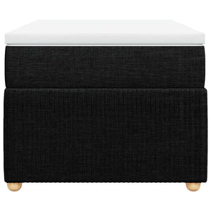 Κρεβάτι Boxspring με Στρώμα Μαύρο 90x200 εκ. Υφασμάτινο - Pakobazaar