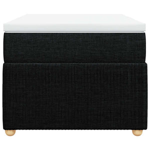 Κρεβάτι Boxspring με Στρώμα Μαύρο 100 x 200 εκ. Υφασμάτινο - Pakobazaar