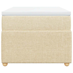 Κρεβάτι Boxspring με Στρώμα Κρεμ 100 x 200 εκ. Υφασμάτινο