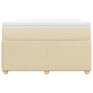 Κρεβάτι Boxspring με Στρώμα Κρεμ 120x190 εκ. Υφασμάτινο